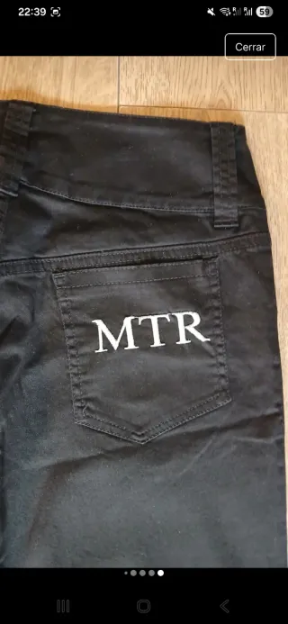 Pantalón campana MOTOR negro