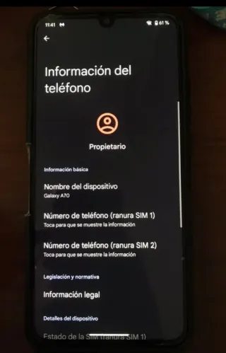 Samsung Galaxy A70 Negro