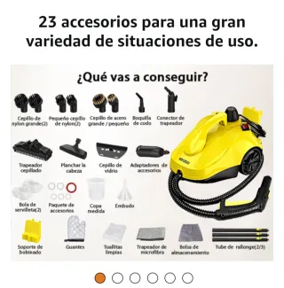 Vaporeta con accesorios nueva sin estrenar