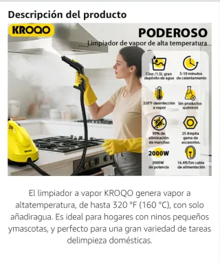 Vaporeta con accesorios nueva sin estrenar