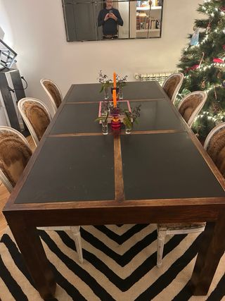 6 Sillas Luis XVI Madera y Yute