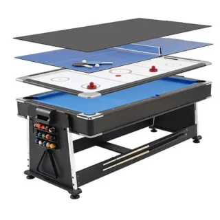 Mesa Multijuego Billar, Ping Pong, Air Hockey