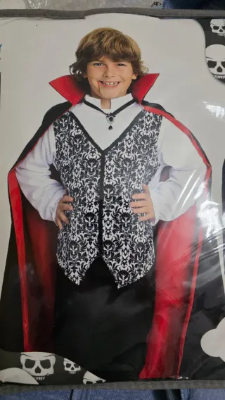 Disfraz Vampiro/Dracula Niño Talla 10-12