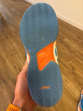Zapatillas Pádel Asics Azul/Naranja