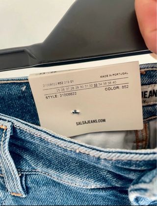 Pantalón vaquero Salsa chica azul