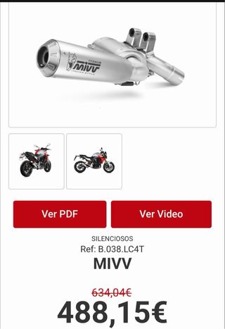 Escape MIVV X-M1 Titanio BMW F 900 R (2020–2025)