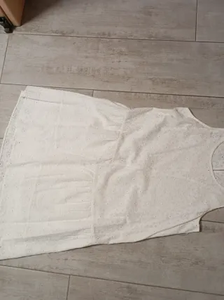 Vestido blanco hecho a mano