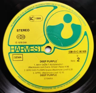 LP 1976 🇩🇪 DEEP PURPLE - DEEP PURPLE