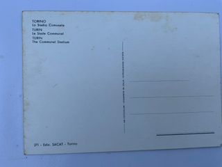 3 Postales Campos Fútbol Torino y Roma