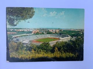 3 Postales Campos Fútbol Torino y Roma