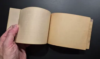 Cuaderno contabilidad marmoleado entelado años 40
