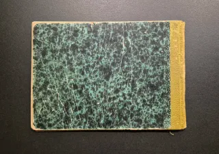 Cuaderno contabilidad marmoleado entelado años 40