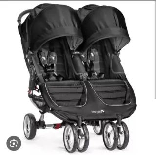 Carro Gemelar City Mini Negro