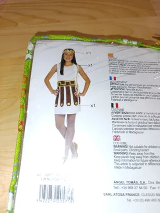 Disfraz romano romana niña 3 4 años