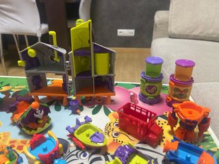 Lote Superzings: 50 figuras, edificios y coches