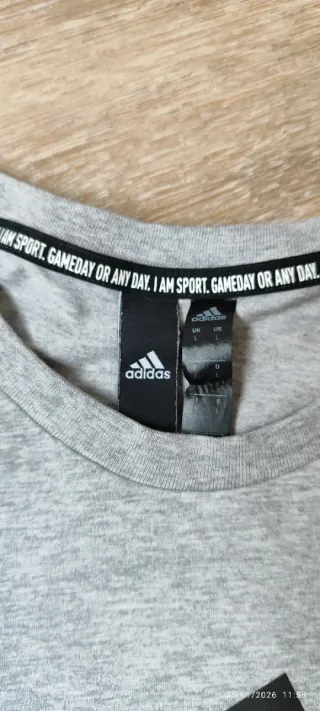 Camiseta Adidas Gris Talla L