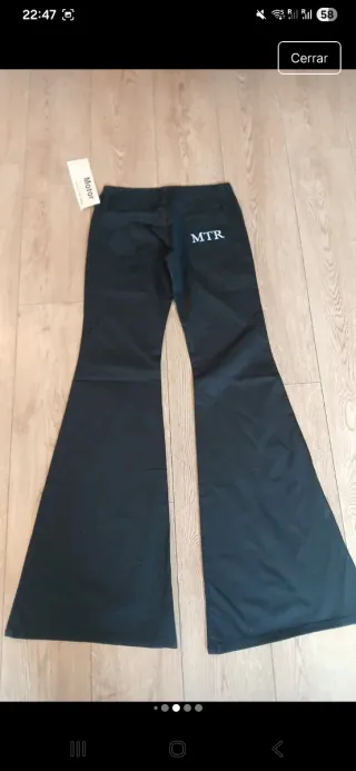 Pantalón campana MOTOR con licra