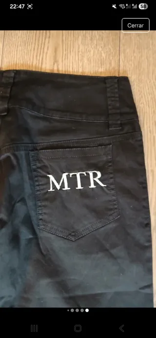 Pantalón campana MOTOR con licra