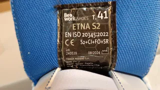 Zapato Laboral de seguridad ETNAS2 T41 BEEWORK