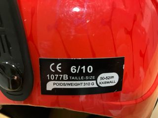 Casco infantil esquí CÉBÉ rojo talla 50/52