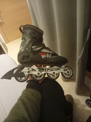 Patines en línea Fila negros talla 42