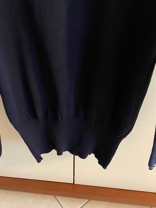 Maglia Geox girocollo blu in caldo cotone