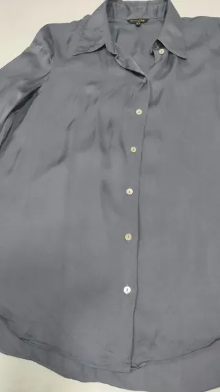 Camisa Massimo Dutti Gris Talla S