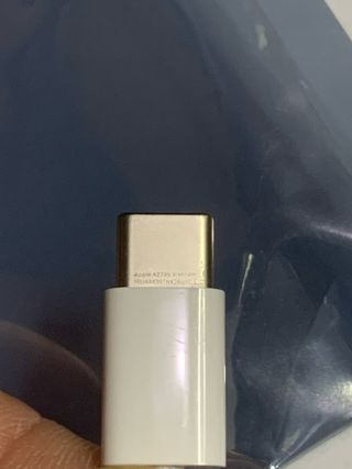 Cable Carga Apple USB-C a USB-C 60W Blanco 1m