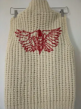 Chaleco Replay Beige con Forro Peludo