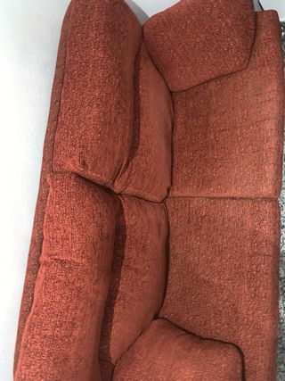 Sofá 2 plazas rojo