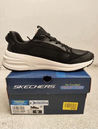 Zapatillas Skechers Jogger Negro/Blanco Talla 42