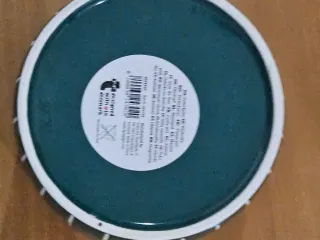 Macetero de cerámica verde y azul