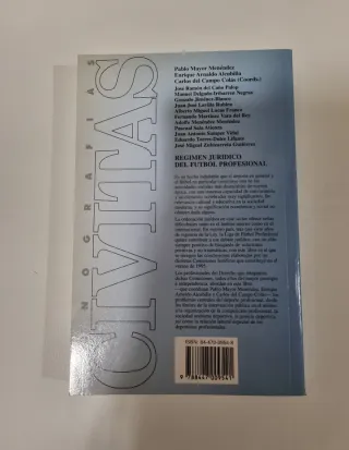 Libro. Régimen Jurídico de Fútbol