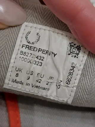 Scarpe da uomo Fred Perry Originali Num.42