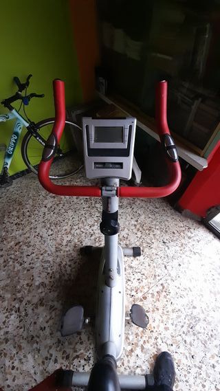 Bicicleta estática plateada Runfit Fitness