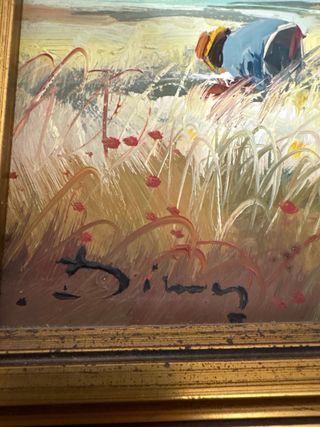 Dos óleos enmarcados