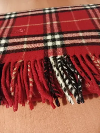 Bufanda Burberry Cuadros Lana Auténtica.( Cachemir
