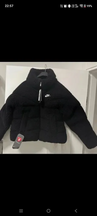 Giubbotto Nike Nero Teddy