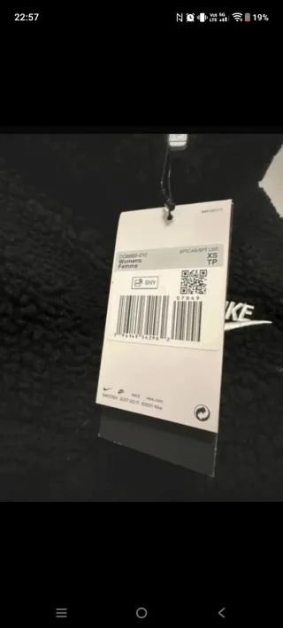 Giubbotto Nike Nero Teddy