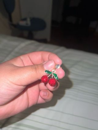 Pendientes Cherry con Brillantes