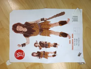 Disfraz troglodita niña 3 a 5 años