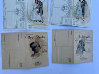 6 Postales Vintage Siglo XX Música