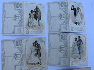 6 Postales Vintage Siglo XX Música