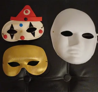 Maschere Carnevale - Set 3 Pezzi