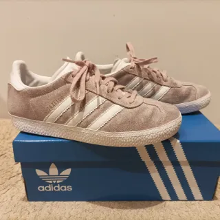 Adidas Gazelle rosas y blancas