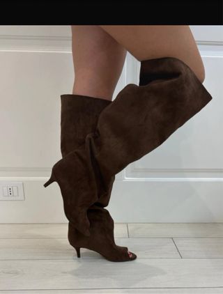 Stivali donna lunghi marroni Tg 38 nuovi