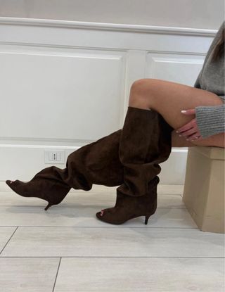 Stivali donna lunghi marroni Tg 38 nuovi