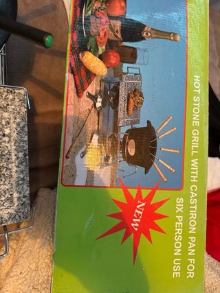 Set piedra caliente para mesa