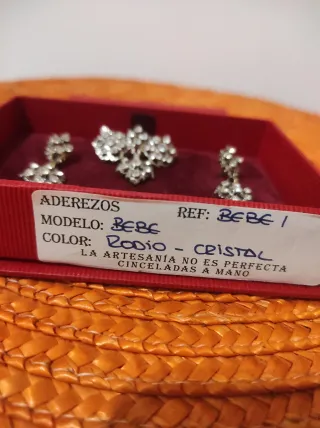 Aderezo Fallera Bebé Cristal Rodio