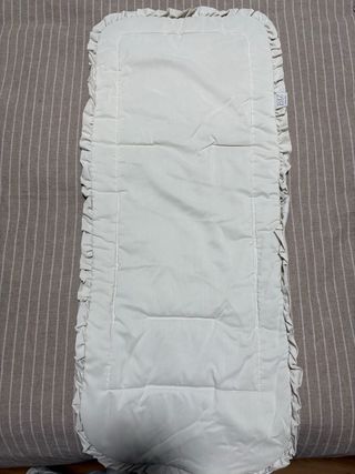 Saco y funda en color beig para carrito de bebe